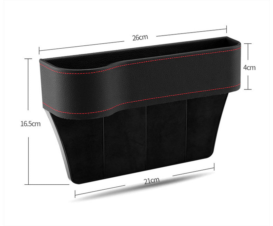 Car seat gap filler with storage
