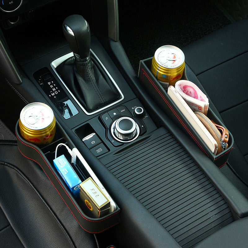 Car seat gap filler with storage