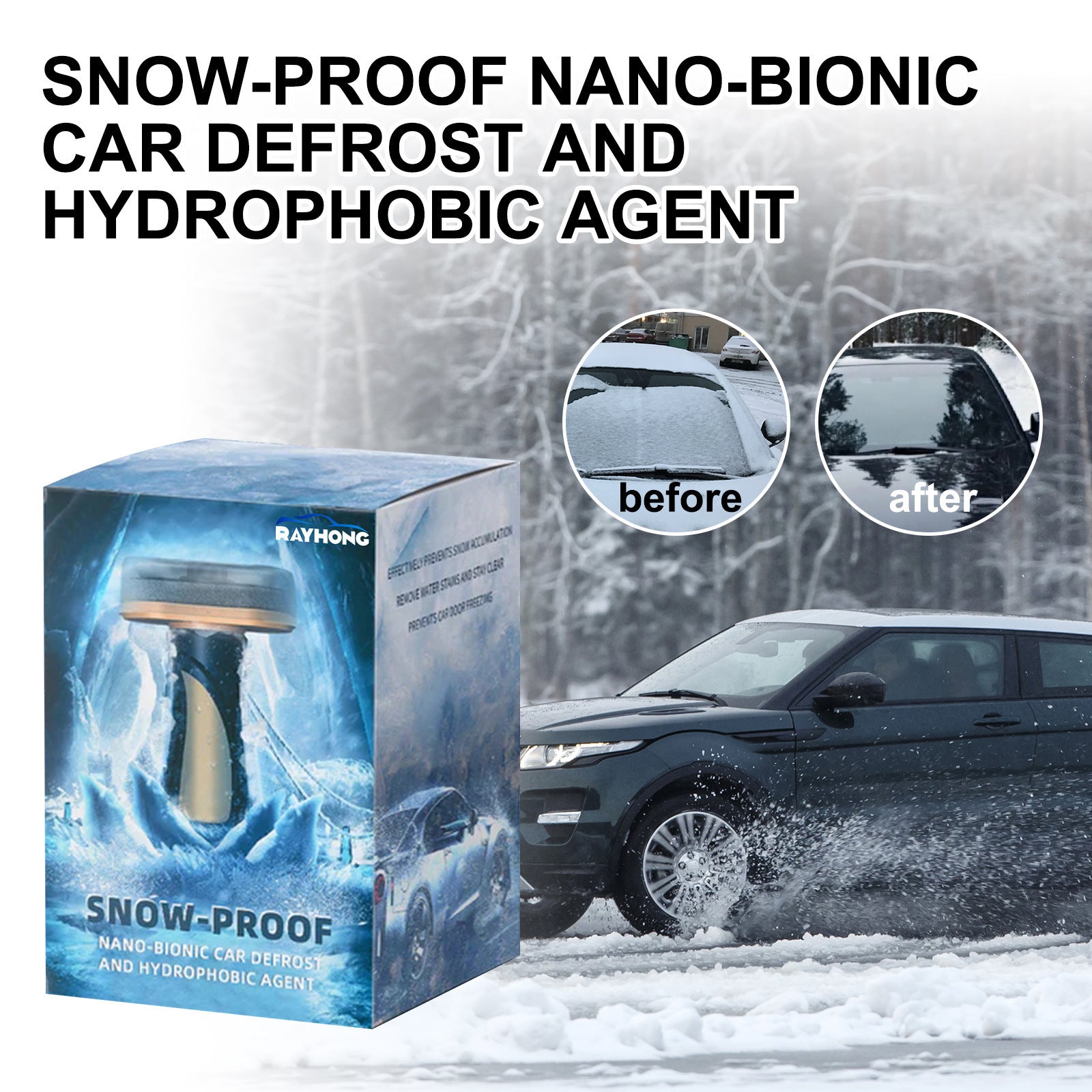 Fast And Convenient Hydrophobic Nano Coating Car Snow Brush