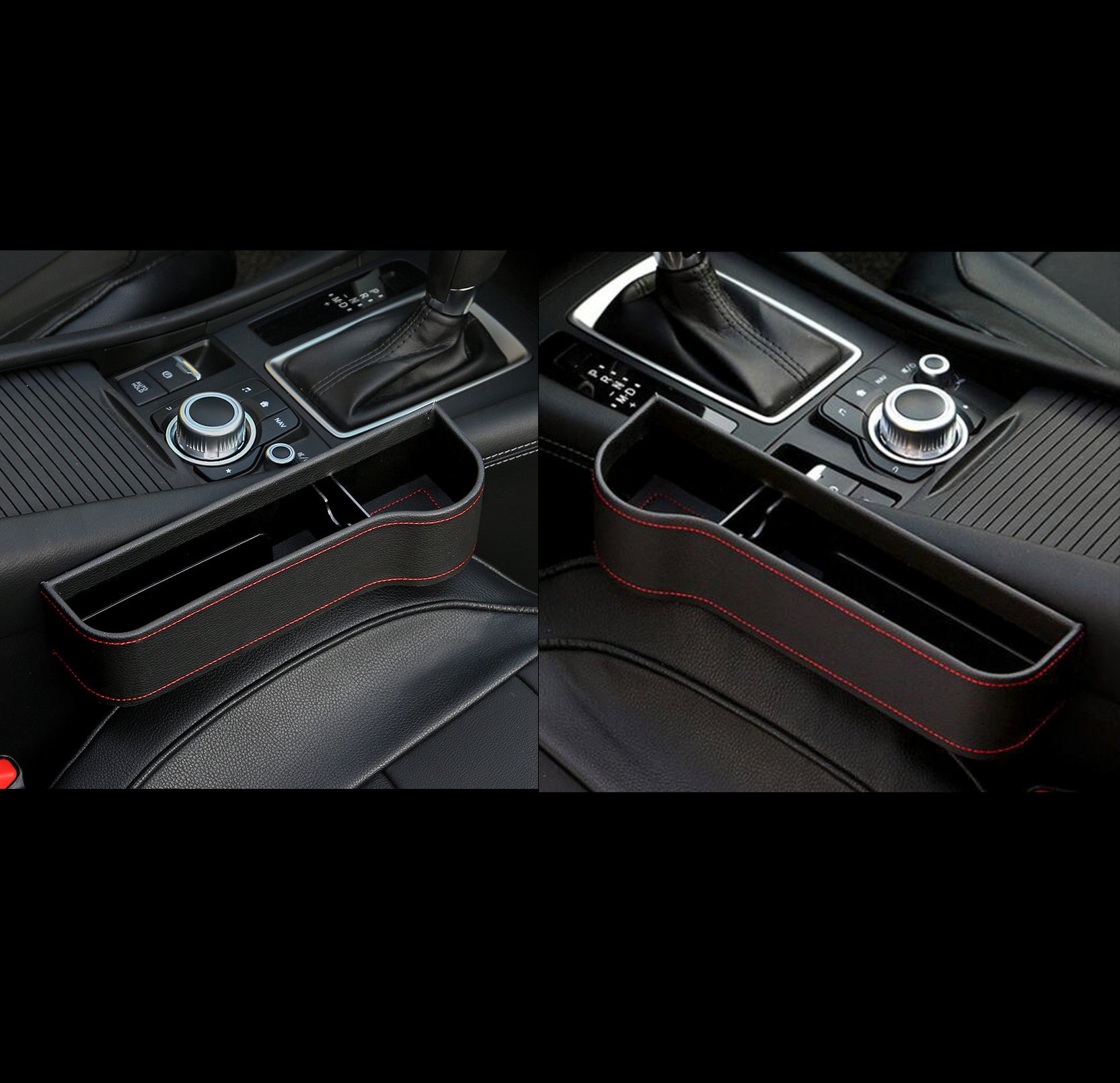 Car seat gap filler with storage