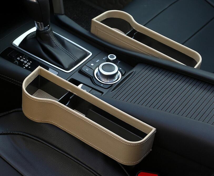 Car seat gap filler with storage