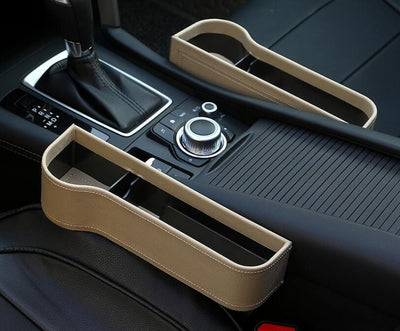 Car seat gap filler with storage