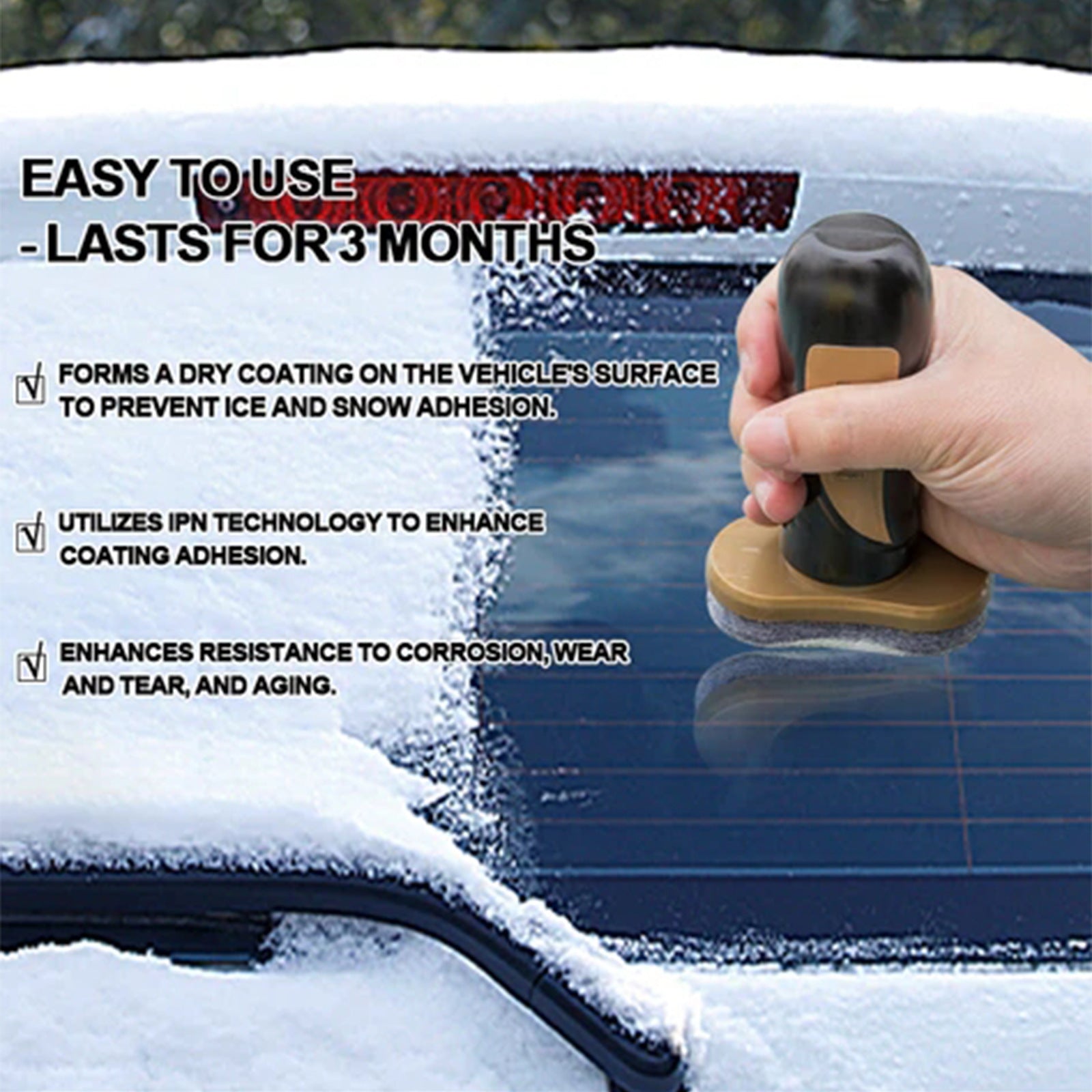 Fast And Convenient Hydrophobic Nano Coating Car Snow Brush